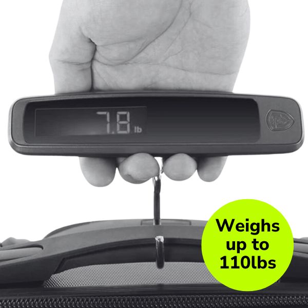 Digital Luggage Scale Gift for Traveler Suitcase Handheld Weight Scale  110lbs (Black)